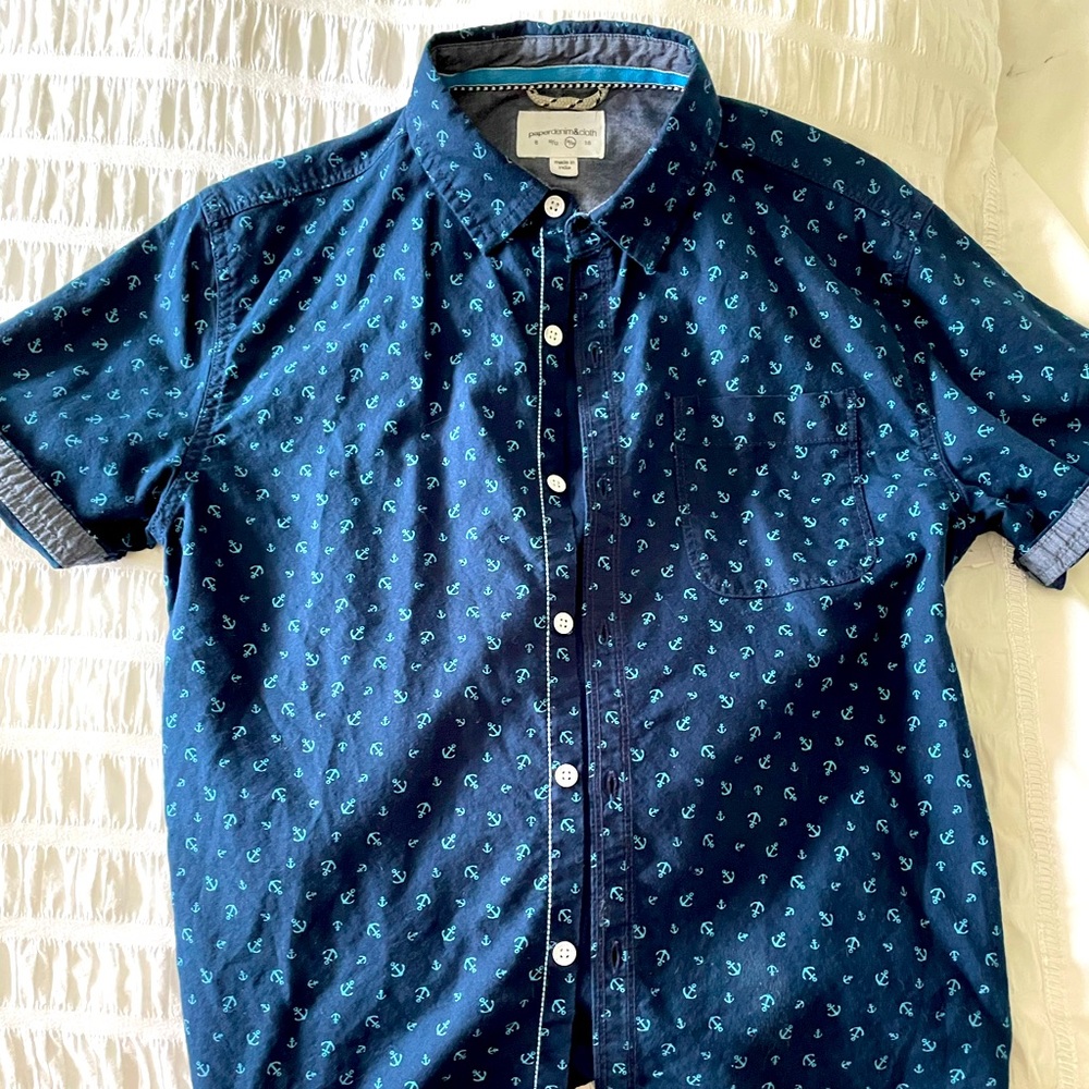 Paper Denim & Cloth Anchor Blues Button Up
